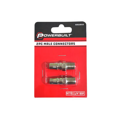 2pc Male Connectors NITTO 1/4BSP