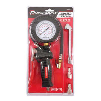Heavy-Duty Tyre Inflator with Gauge