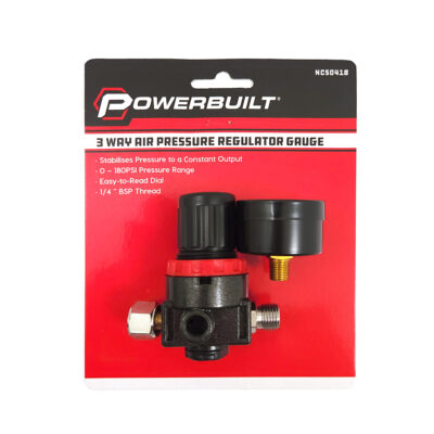 3-Way Air Pressure Regulator Gauge