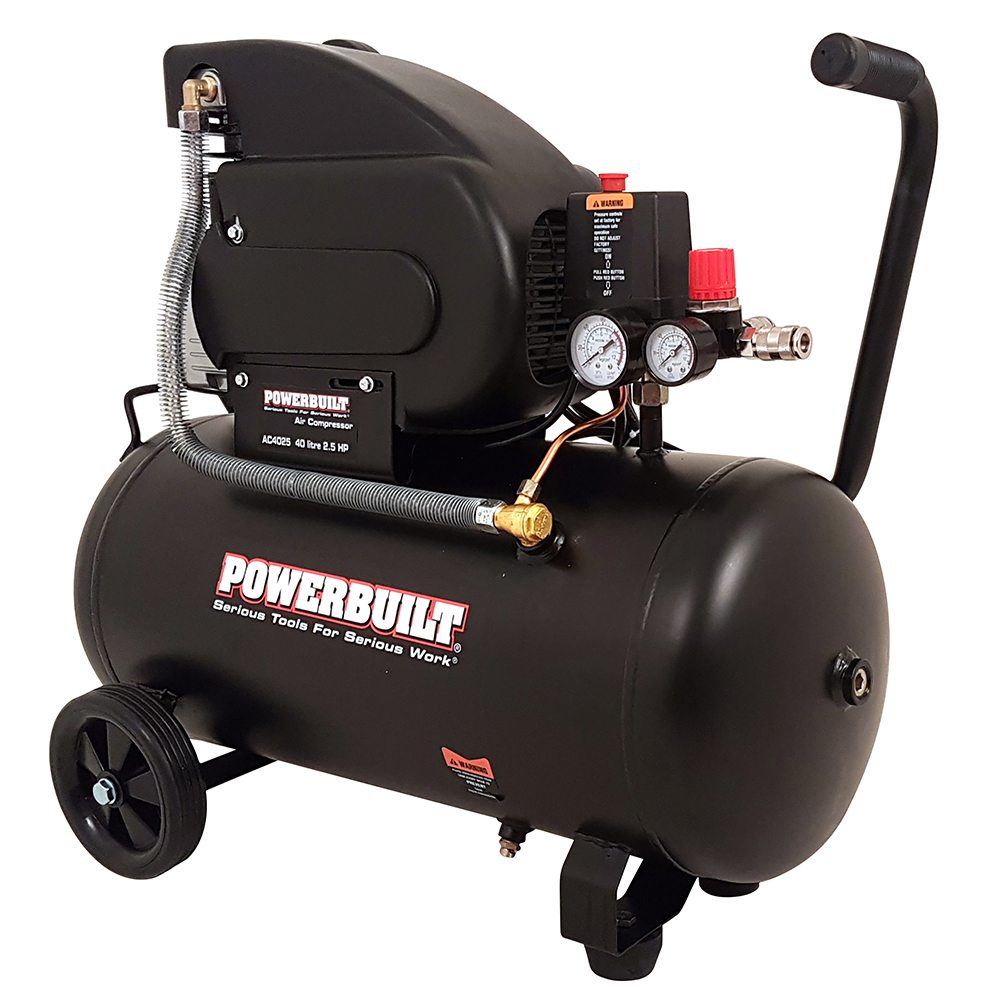 40L 2.5Hp Air Compressor Direct Drive Power Built Tools