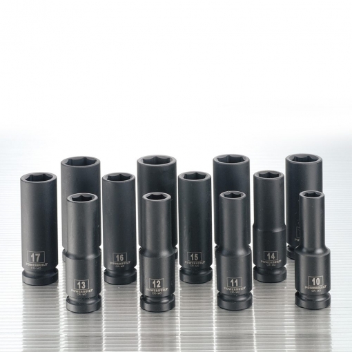 1/2” Dr 12pc 6pt Metric Deep Impact Socket Set - Image 2