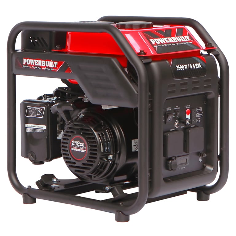 4.4kva / 3500W Open Frame Inverter Generator Powerbuilt Tools