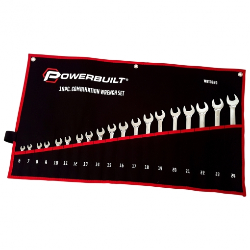 19pc Metric Ring and Open-End Spanner Set – mirror polished