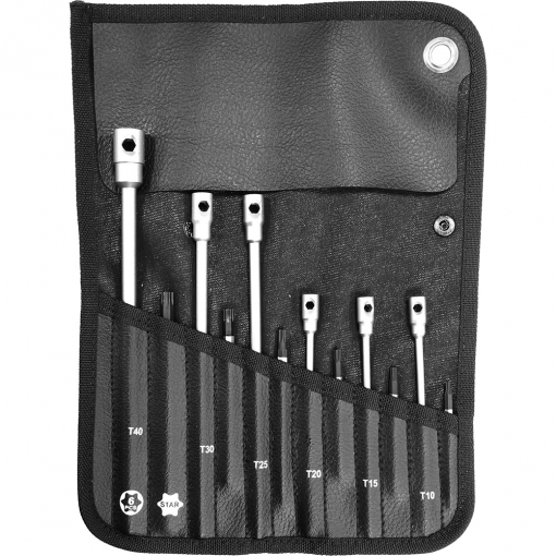 6pc T-Handle 3-Way Torx Key Wrench Set - Image 2