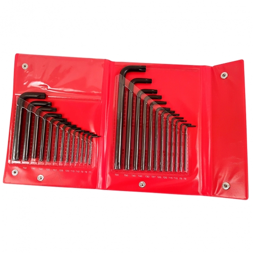 25pc Combination Hex Key Set Plus Bonus 25pc Tamper Torx Key Set - Image 2