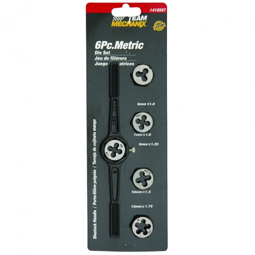 6pc Metric Die Set