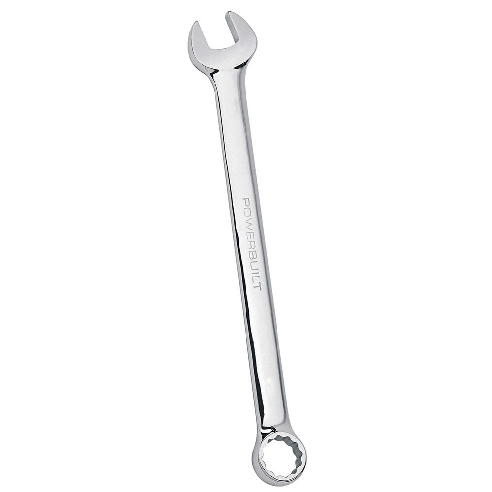 14mm Ring and Open End Spanner - Mirror Polished - Powerbuilt Tools