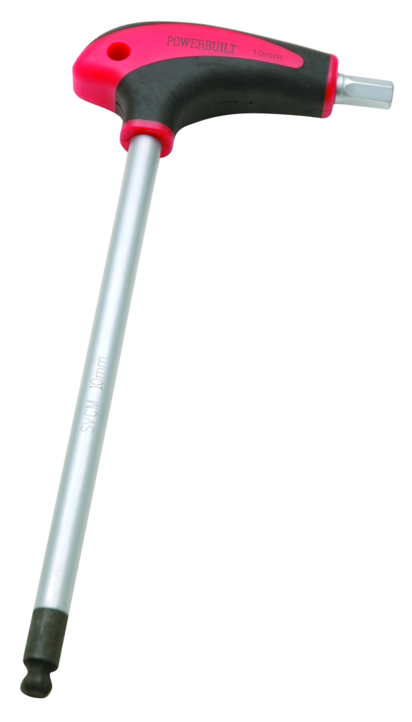 6mm x 150mm THandle Ball End Hex & Hex Key Wrench Power Built Tools