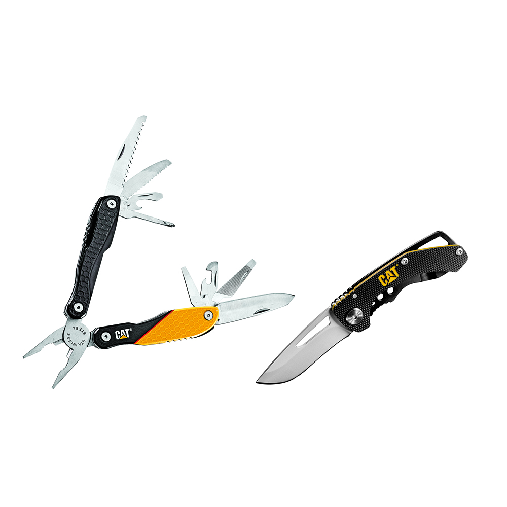 Cat Multi-Tool, Knife, and Keychain Tool Set 