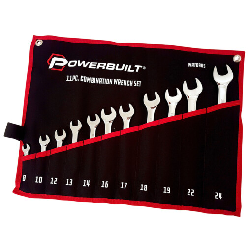 11pc Metric Ring and Open-End Spanner Set – mirror polished