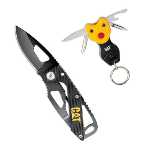 Cat® Folding Skeleton Knife And Mini Keychain Multi-Tool Set - Image 2