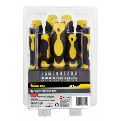 21pc Screwdriver & Bit Set