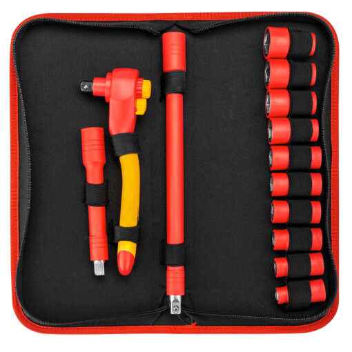 3/8" Dr 13pc VDE Socket Set W/Storage Case - Image 3
