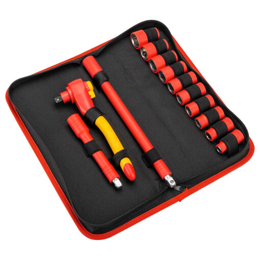 3/8" Dr 13pc VDE Socket Set W/Storage Case - Image 4