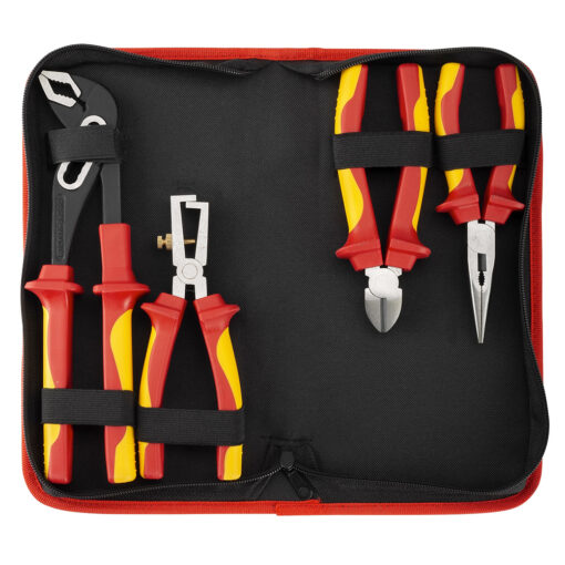 4pc VDE Plier Set W/Storage Case - Image 3