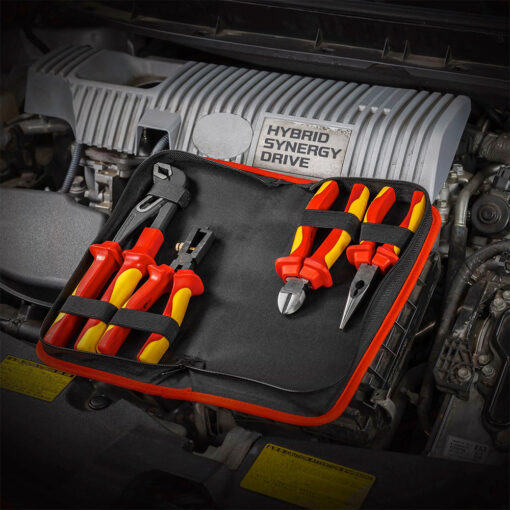 4pc VDE Plier Set W/Storage Case - Image 6