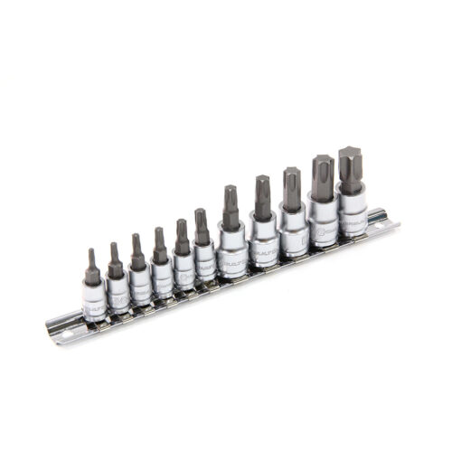 1/4" Dr 3/8" Dr 11pc Star / Torx Bit Socket Set - Image 2