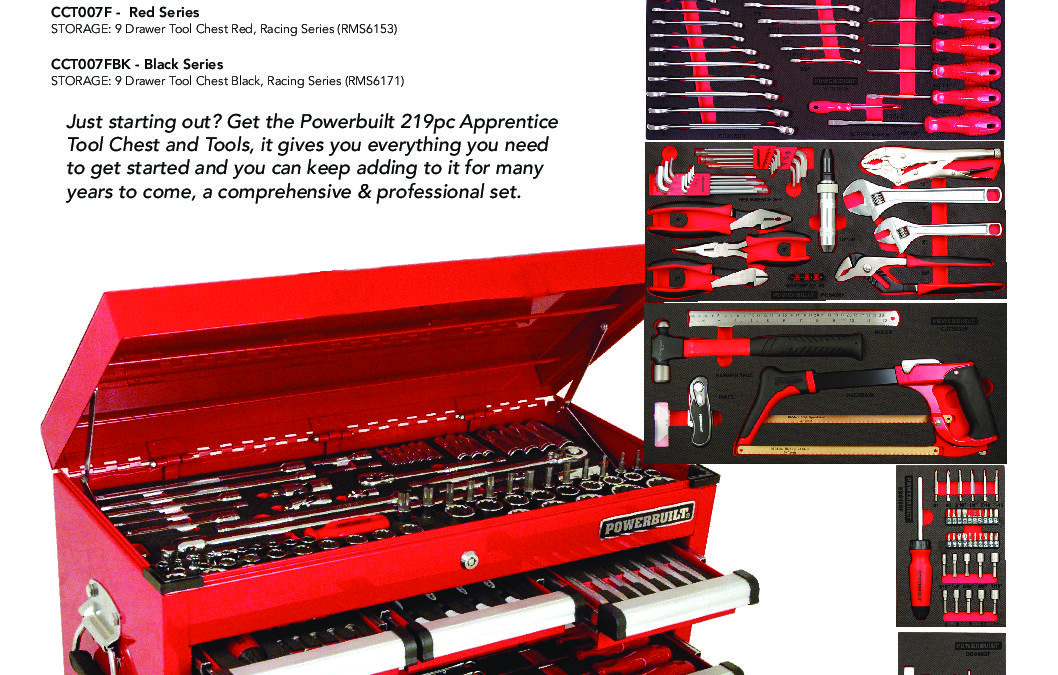 219pc Apprentice Tool Chest with Assorted Tools – CCT007F