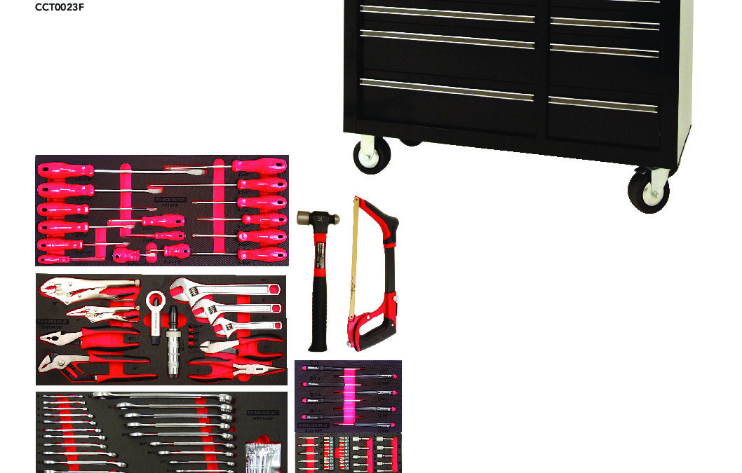 253pc Roller Cabinet & Assorted Tools – Black Racing Series – CCT0023F