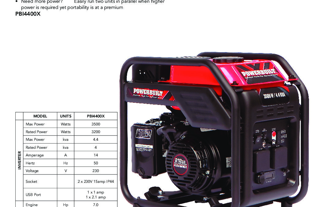 POS – Generators January 2020_PBI4400X