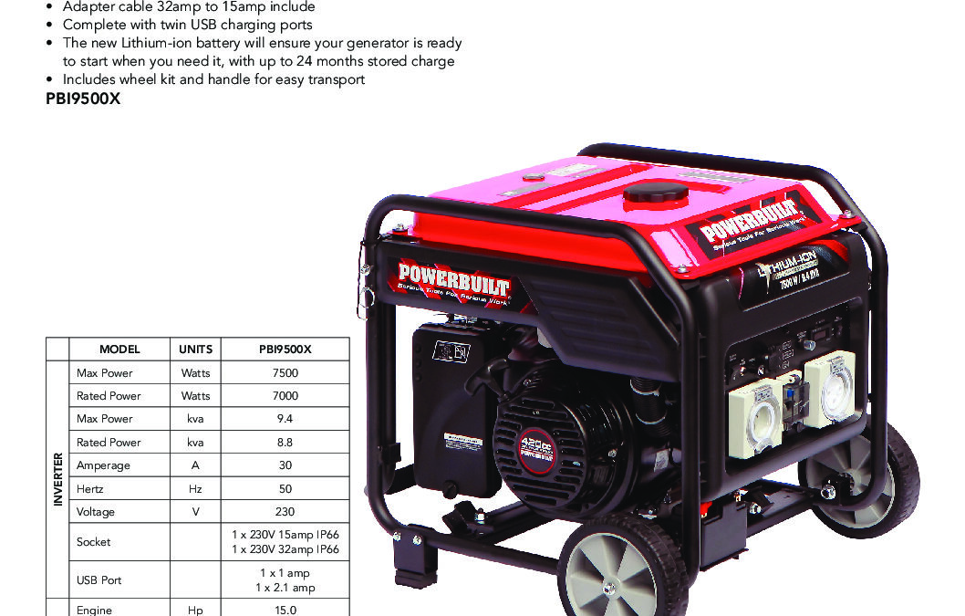 POS – Generators January 2020_PBI9500X